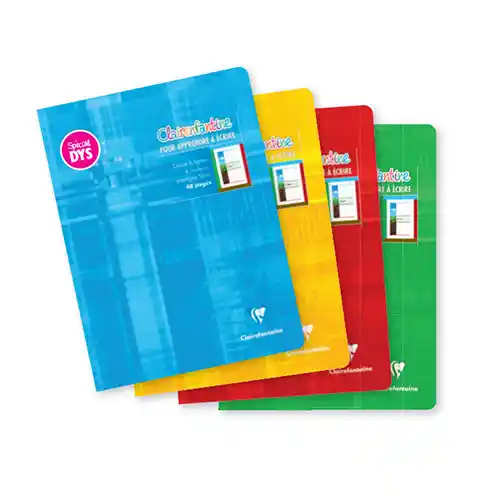 Cahier DYS 17x22 cm 48 pages interligne 5 mm par 10 | Clairefontaine Cahier DYS 17x22 cm 48 pages interligne 5 mm par 10 | Clairefontaine